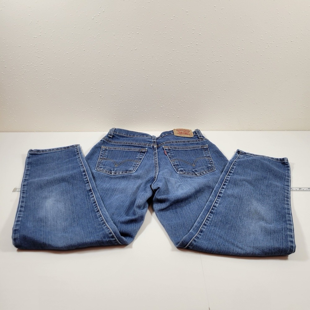 Vintage Levi's Women's‎ Jeans 550 Classic Relaxed Tapered Size 8 Short Blue - Picture 2 of 10